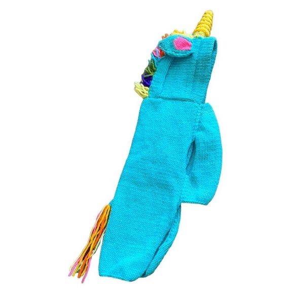 Hand Knit Custom Puppy Unicorn Sweater New - Picture 9 of 13